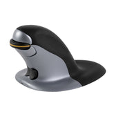 Fellowes Penguin Ambidextrous Vertical Mouse Wireless Large Black/Silver 9894501 DD